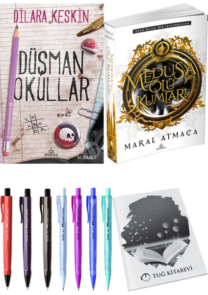 Medusanın Ölü Kumları 1 Maral Atmaca ve Ephesus Yayınları Düşman Okullar 1 Dilara Keskin 2li Set