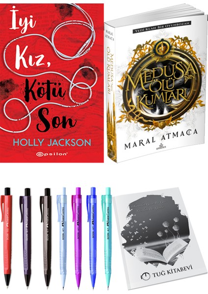Medusanın Ölü Kumları 1 Maral Atmaca ve Epsilon Yayınevi Iyi Kız Kötü Son Holly Jackson 2li Set