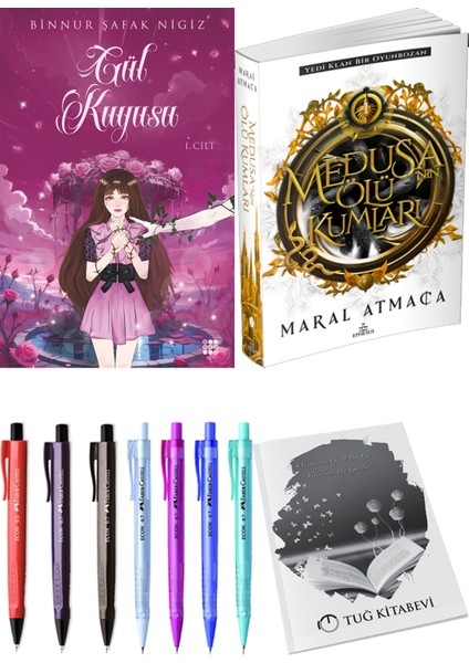 Medusanın Ölü Kumları 1 Maral Atmaca ve Dokuz Yayınları Gül Kuyusu 1 Binnur Şafak Nigiz 2li Set