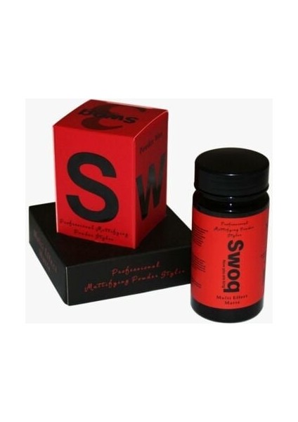 Swoq Saç Pudrası Kırmızı 20 Gr ( 6 Adet )