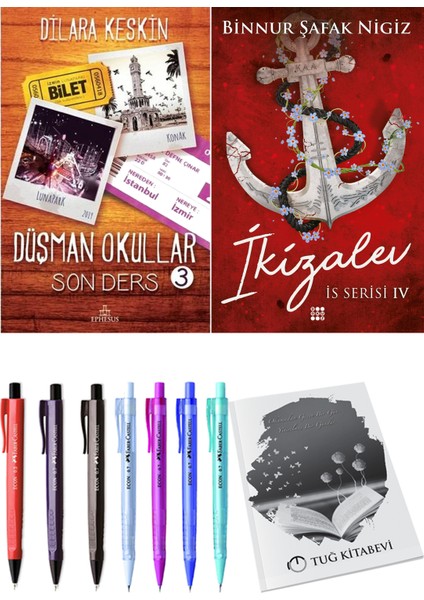 Is Serisi 4 Ikizalev Binnur Şafak Nigiz ve Ephesus Yayınları Düşman Okullar 3 Dilara Keskin 2li Set
