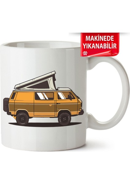 Çakılap Vw Transporter T3 Baskıpı Porselen Kupa Bardak