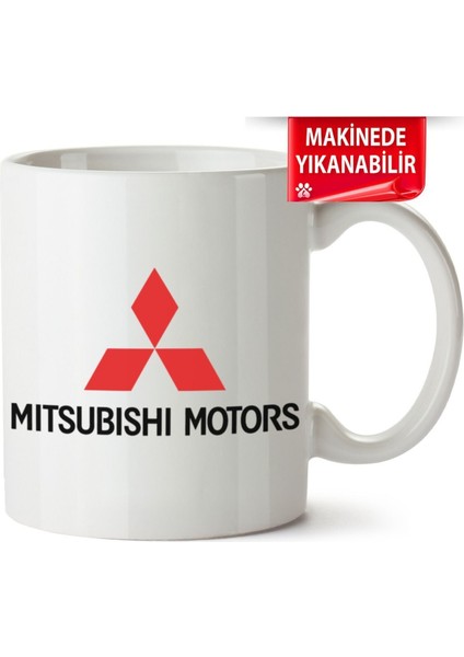 Çakılap 2mitsubishi Logo Baskıpı Porselen Kupa Bardak