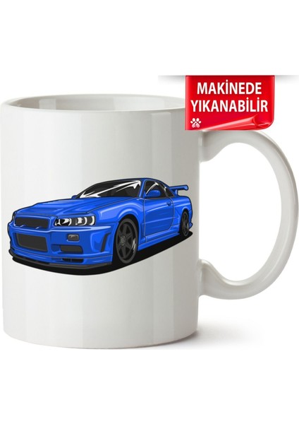 Çakılap Gtr R34 Baskıpı Porselen Kupa Bardak