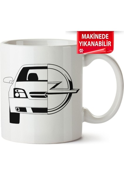 Çakılap Opel Vectra C Baskıpı Porselen Kupa Bardak