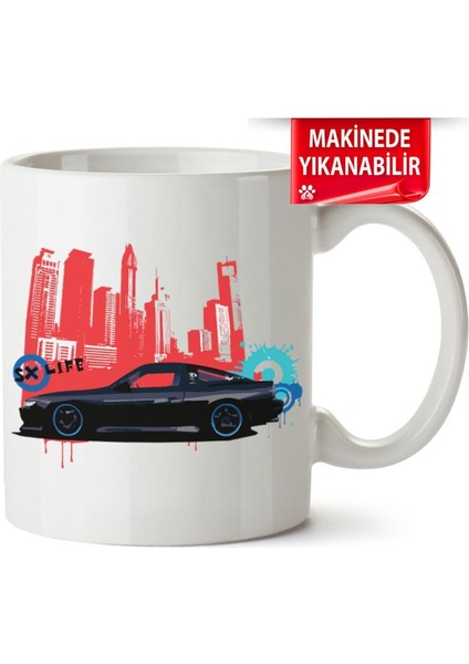 Çakılap Nissan S13 Baskıpı Porselen Kupa Bardak