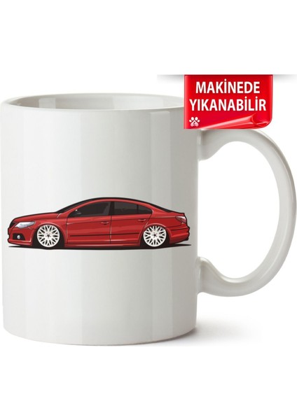Çakılap Vw Passat cc Baskıpı Porselen Kupa Bardak