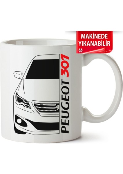 Çakılap Peugeot 301 Baskıpı Porselen Kupa Bardak