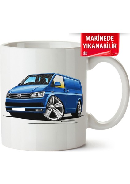 Çakılap Vw Transporter T6 Baskıpı Porselen Kupa Bardak