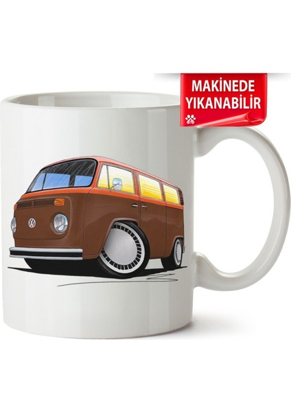 Çakılap Vw Transporter T2 Baskıpı Porselen Kupa Bardak