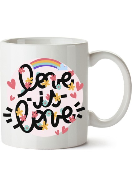 Çakılap (Pride) Baskılı Porselen Kupa Bardak