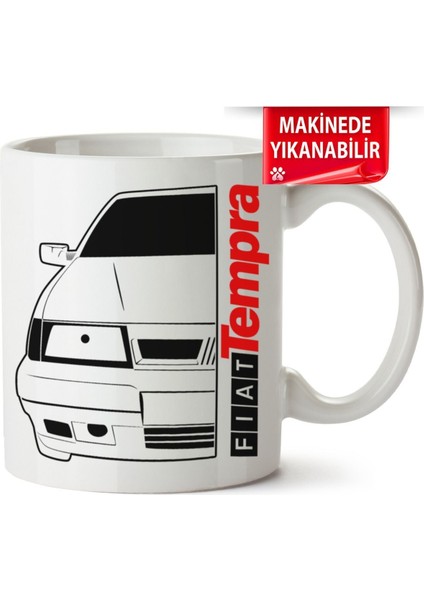 Çakılap Fiat Tempra Baskılı Porselen Kupa Bardak