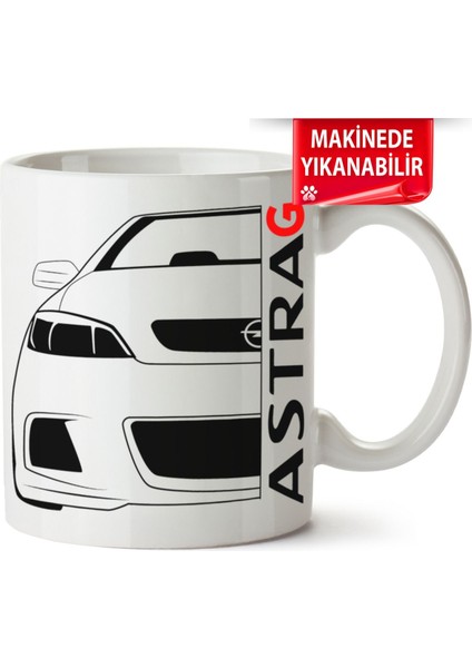Çakılap Opel Astra G Baskıpı Porselen Kupa Bardak (Kp-Otmbl-Opl)