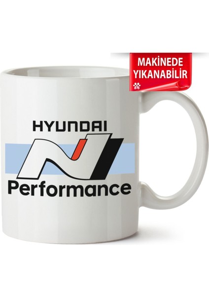 Çakılap Hyundai N Performance Baskılı Porselen Kupa Bardak