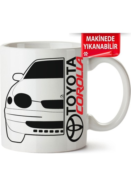 Çakılap Toyota Corolla E110 Baskıpı Porselen Kupa Bardak
