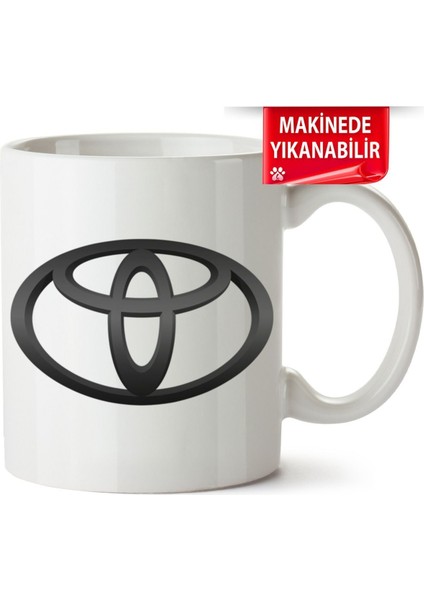 Çakılap Toyota Logo Baskıpı Porselen Kupa Bardak