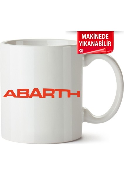 Çakılap Fiat Abart Logo Baskılı Porselen Kupa Bardak