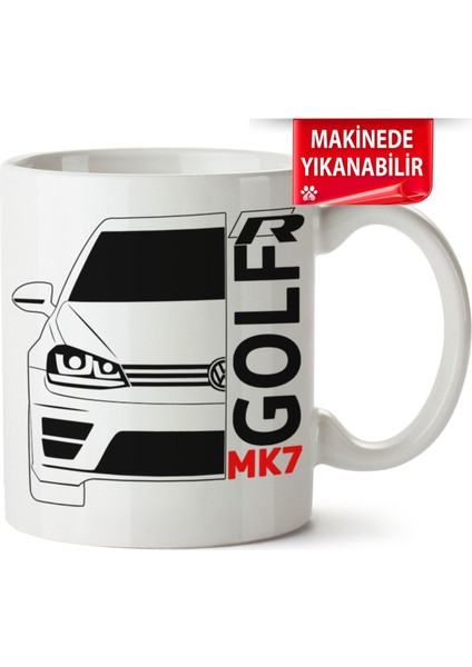 Çakılap Vw Golf 7 Baskıpı Porselen Kupa Bardak