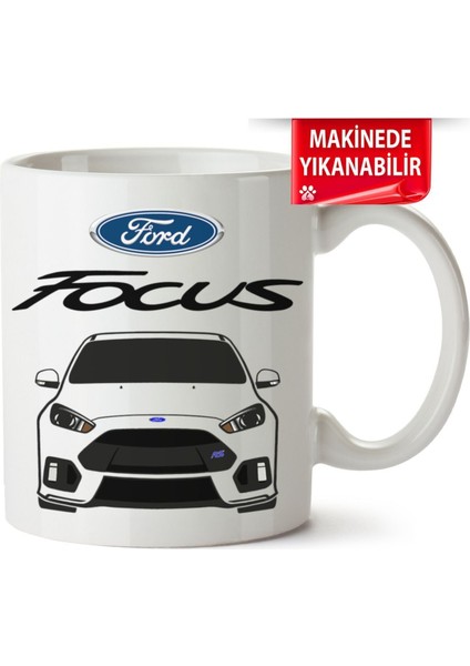 Çakılap Ford Focus Mk3 Baskılı Porselen Kupa Bardak