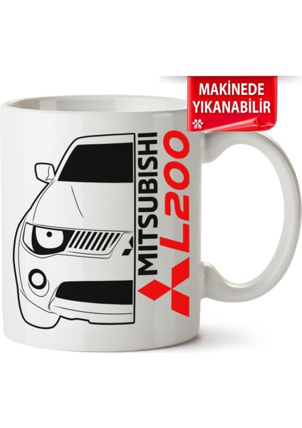 Çakılap 1mitsubishi L200 Baskıpı Porselen Kupa Bardak