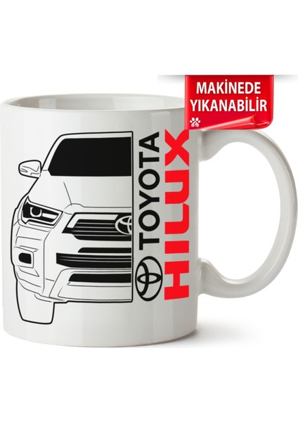 Çakılap Toyota Hilux Baskıpı Porselen Kupa Bardak