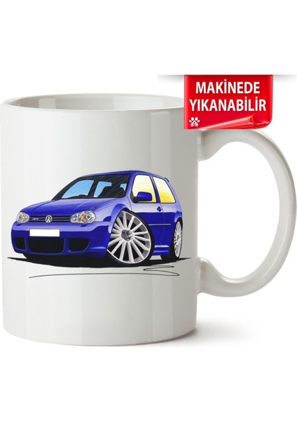 Çakılap Vw Golf 4 Baskıpı Porselen Kupa Bardak
