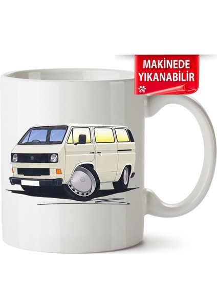 Çakılap Vw Transporter T3 Baskıpı Porselen Kupa Bardak