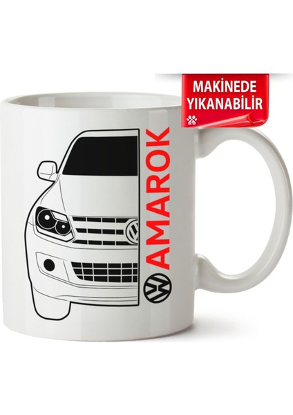 Çakılap Vw Amarok Baskıpı Porselen Kupa Bardak