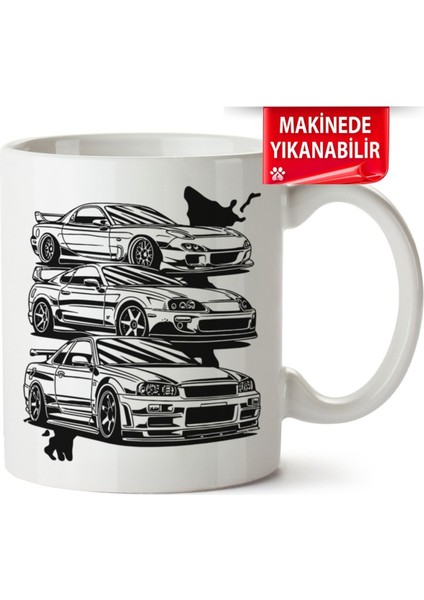 Çakılap Jdm Baskıpı Porselen Kupa Bardak