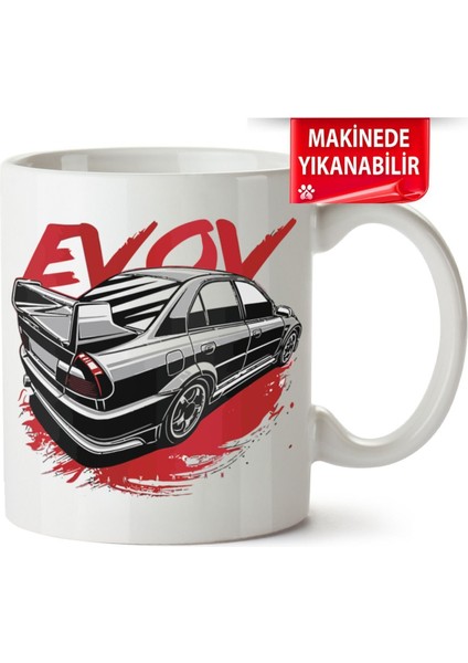 Çakılap Mitsubishi Evo5 Baskıpı Porselen Kupa Bardak