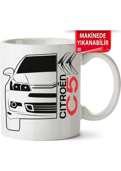 Çakılap Citroen C5 Baskılı Porselen Kupa Bardak
