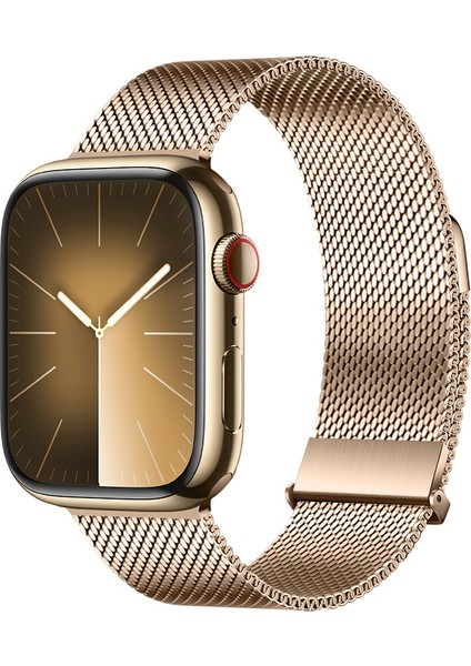 Apple Watch 1-9 Nesillere Uygun Milanese Kayış, Apple Paslanmaz Çelik Metal Saat Kayışı, 38 Mm, 40 mm ve 41 mm Kadranlı Apple Saatlerine Uygundur (Yurt Dışından)