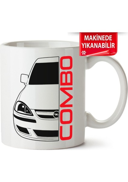 Opel Combo Baskıpı Porselen Kupa Bardak (Kp-Otmbl-Opl)