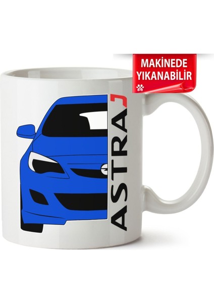 Çakılap Opel Astra J Baskıpı Porselen Kupa Bardak (Kp-Otmbl-Opl)