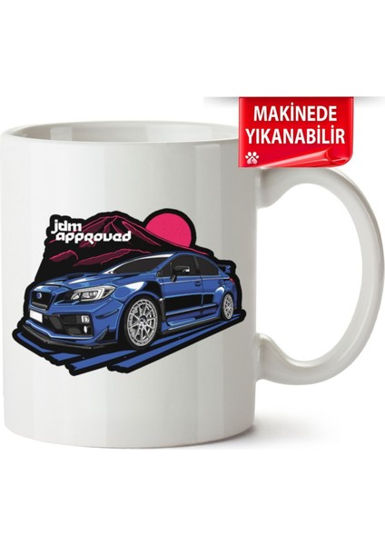 Çakılap Subaru Baskıpı Porselen Kupa Bardak (Kp-Otmbl-Sbr)