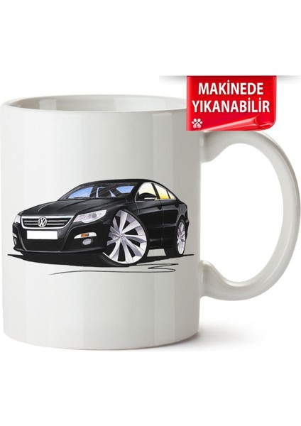 Çakılap Vw Passat cc Baskıpı Porselen Kupa Bardak (Kp-Otmbl-Vw)