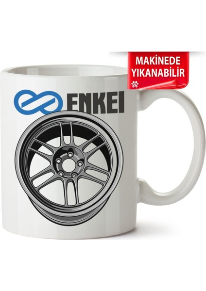 Çakılap Enkei Baskılı Porselen Kupa Bardak (Kp-Otmbl-Jnt)