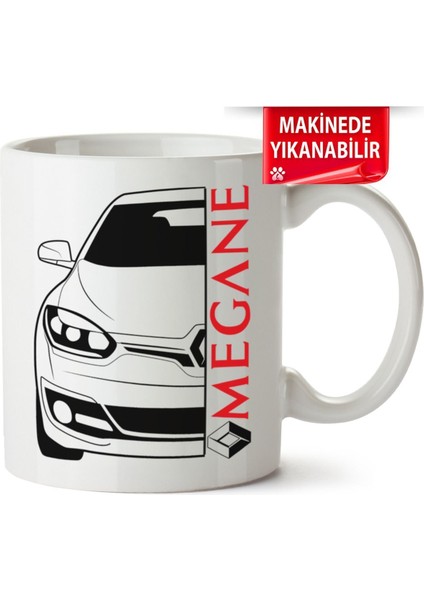 Çakılap Renault Megane 3 Baskıpı Porselen Kupa Bardak (Kp-Otmbl-Rntl)