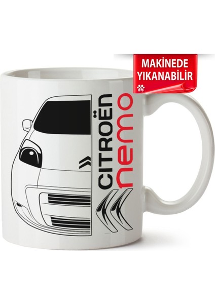 Çakılap Citroen Nemo Baskılı Porselen Kupa Bardak (Kp-Otmbl-Ctrn)