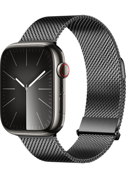 Apple Watch 1-9 Nesillere Uygun Milanese Kayış, Apple Paslanmaz Çelik Metal Saat Kayışı, 38 Mm, 40 mm ve 41 mm Kadranlı Apple Saatlerine Uygundur (Yurt Dışından)