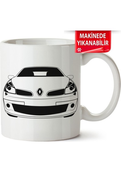 Çakılap Renault Clio 3 Baskıpı Porselen Kupa Bardak (Kp-Otmbl-Rntl)