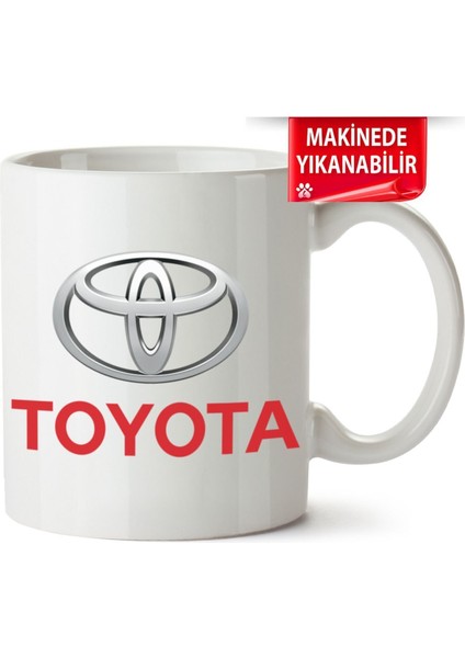 Çakılap Toyota Logo Baskıpı Porselen Kupa-Bardak