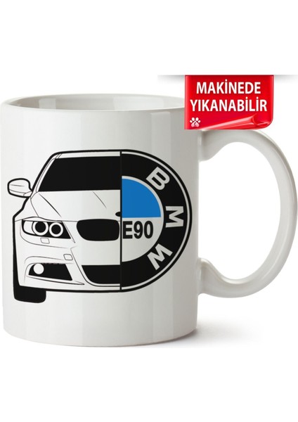 Çakılap Bmw E90 Baskılı Porselen Kupa Bardak (Kp-Otmbl-Bmw5)