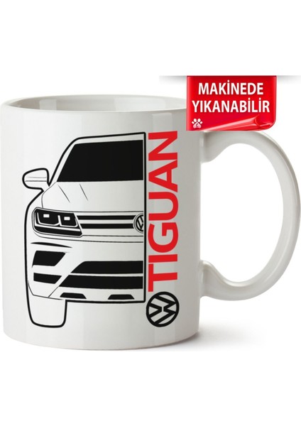 Çakılap Vw Tigan Baskıpı Porselen Kupa Bardak (Kp-Otmbl-Vw)