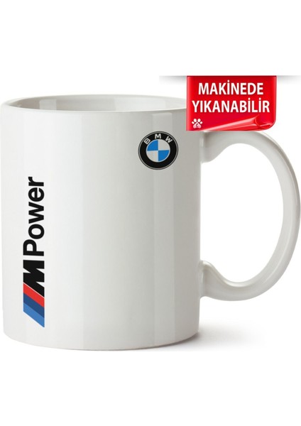 Çakılap Bmw M Logo Baskılı Porselen Kupa Bardak (Kp-Otmbl-Bmwlg)