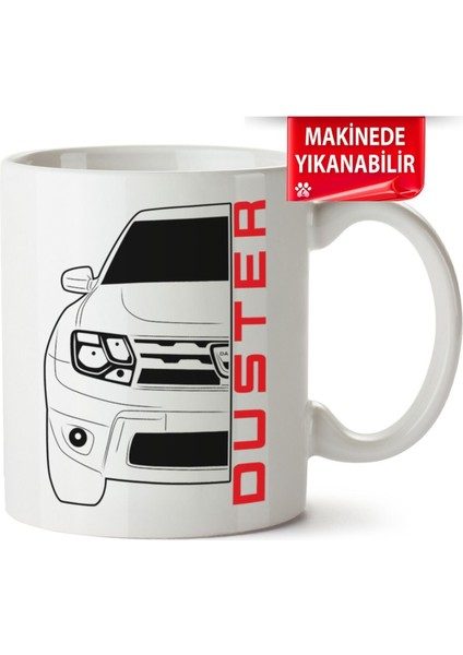 Çakılap Dacia Duster Baskılı Porselen Kupa-Bardak