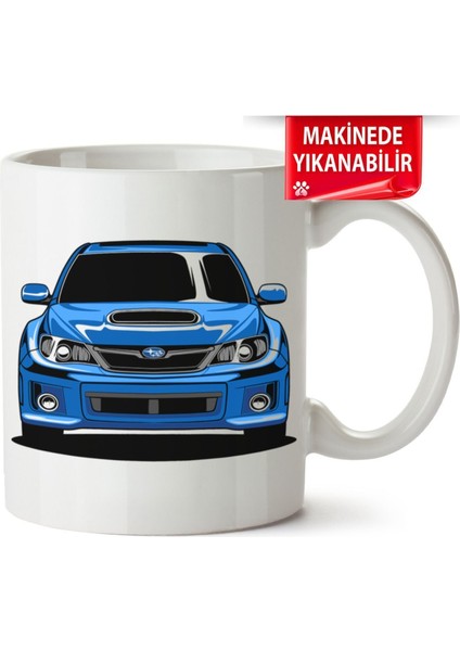 Çakılap Subaru Baskıpı Porselen Kupa-Bardak