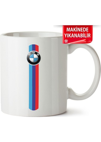 Çakılap Bmw Logo Baskılı Porselen Kupa Bardak