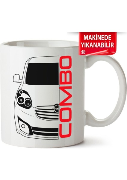 Opel Combo Baskıpı Porselen Kupa Bardak