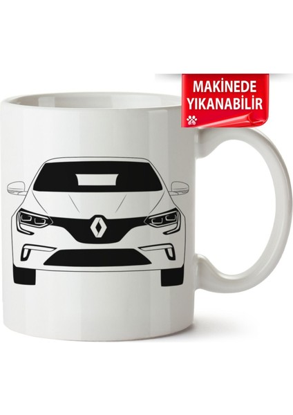 Çakılap Renault Megane 4 Baskıpı Porselen Kupa Bardak